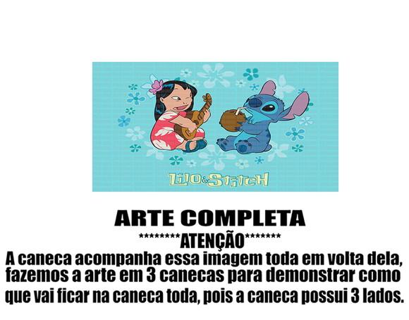 Caneca Polímero Lilo e Stitch Personalizada