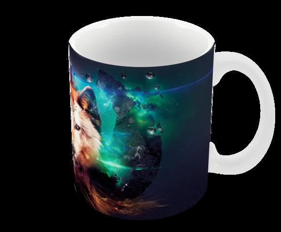 Caneca Polímero Lobos Personalizada