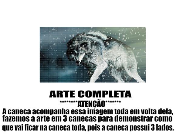 Caneca Polímero Lobos Personalizada