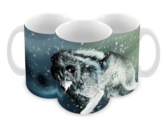 Caneca Polímero Lobos Personalizada
