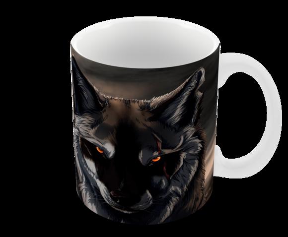 Caneca Polímero Lobos Personalizada