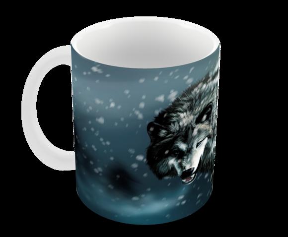 Caneca Polímero Lobos Personalizada