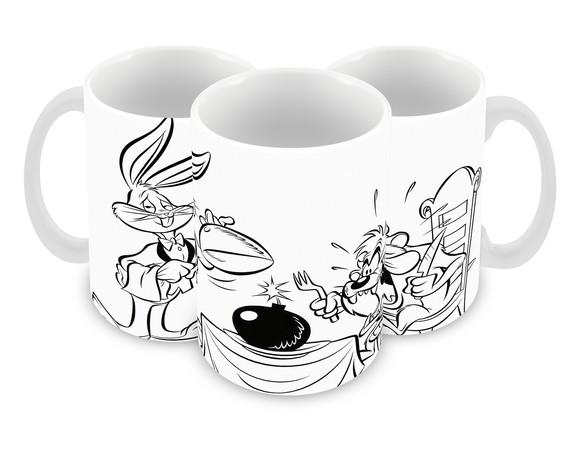 Caneca Polímero Looney Tunes Personalizada