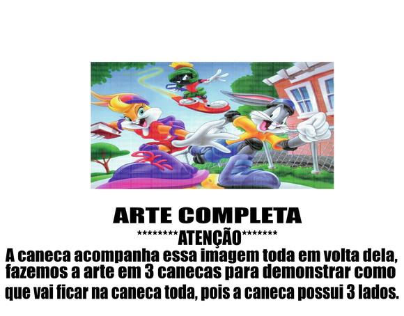 Caneca Polímero Looney Tunes Personalizada
