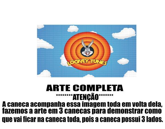 Caneca Polímero Looney Tunes Personalizada