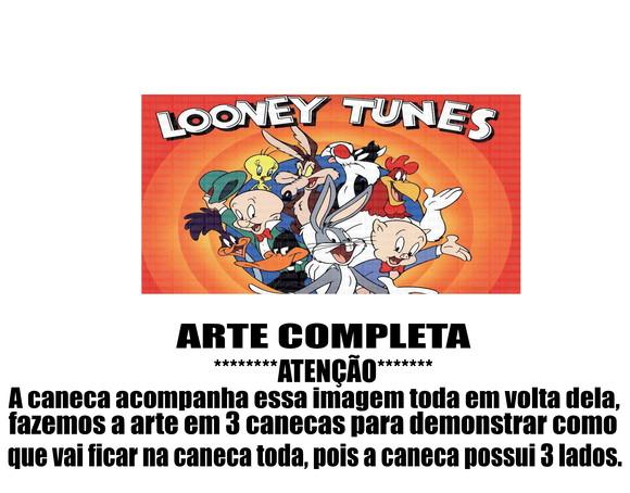 Caneca Polímero Looney Tunes Personalizada