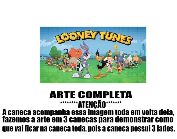Caneca Polímero Looney Tunes Personalizada