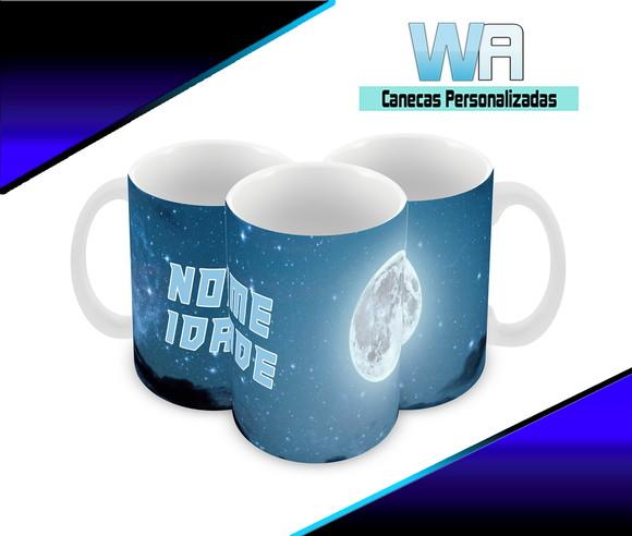 Caneca Polímero Lua Personalizada