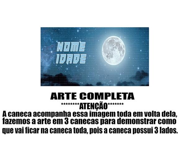 Caneca Polímero Lua Personalizada