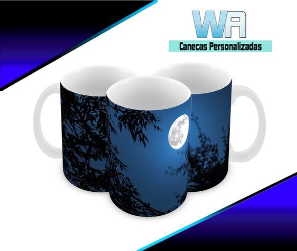 Caneca Polímero Lua Personalizada