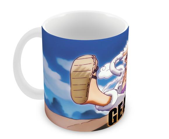 Caneca Polímero Luffy Gear 5 One Piece Personalizada