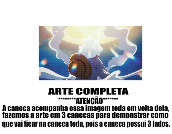 Caneca Polímero Luffy Gear 5 One Piece Personalizada