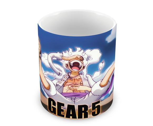 Caneca Polímero Luffy Gear 5 One Piece Personalizada