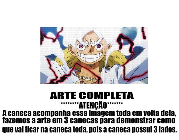 Caneca Polímero Luffy Gear 5 One Piece Personalizada