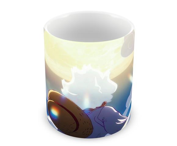 Caneca Polímero Luffy Gear 5 One Piece Personalizada