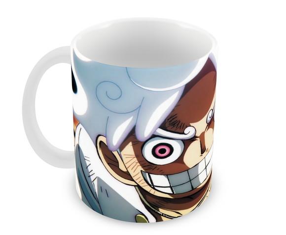 Caneca Polímero Luffy Gear 5 One Piece Personalizada