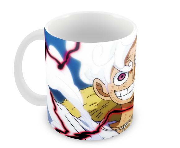 Caneca Polímero Luffy Gear 5 One Piece Personalizada