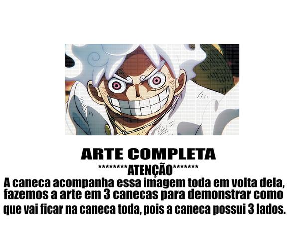 Caneca Polímero Luffy Gear 5 One Piece Personalizada