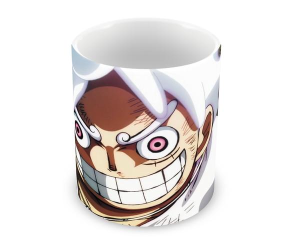 Caneca Polímero Luffy Gear 5 One Piece Personalizada