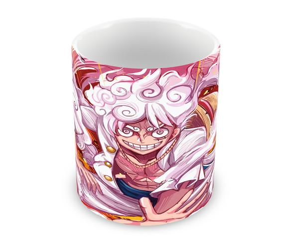 Caneca Polímero Luffy Gear 5 One Piece Personalizada