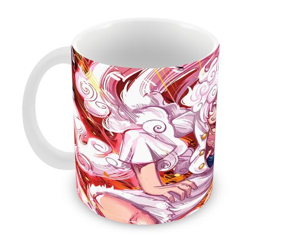 Caneca Polímero Luffy Gear 5 One Piece Personalizada