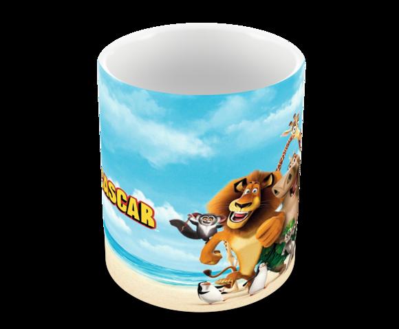 Caneca Polímero Madagascar Personalizada