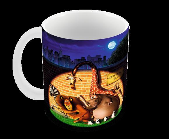 Caneca Polímero Madagascar Personalizada