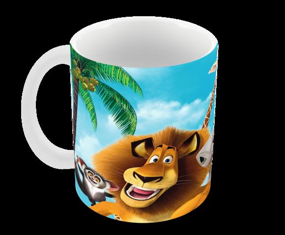 Caneca Polímero Madagascar Personalizada