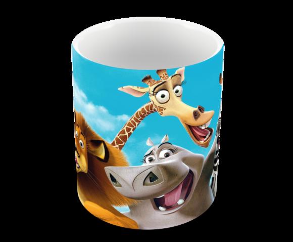 Caneca Polímero Madagascar Personalizada