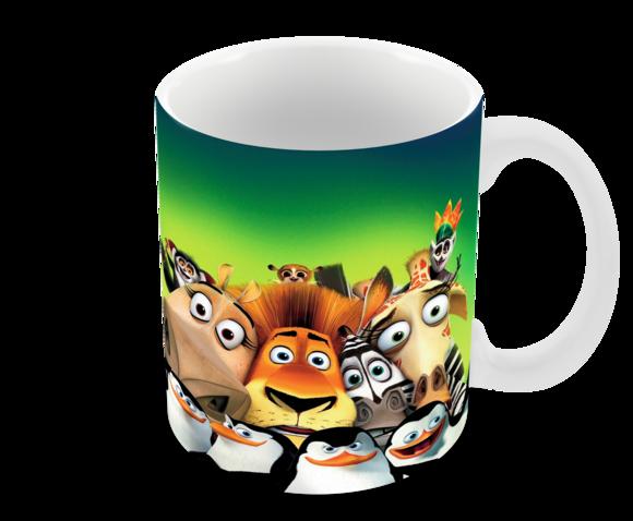 Caneca Polímero Madagascar Personalizada