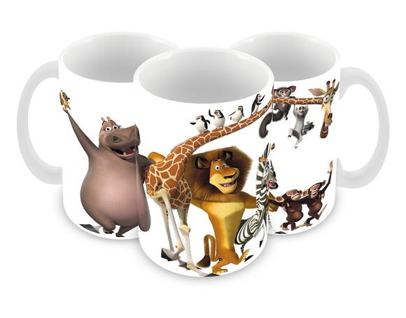 Caneca Polímero Madagascar Personalizada