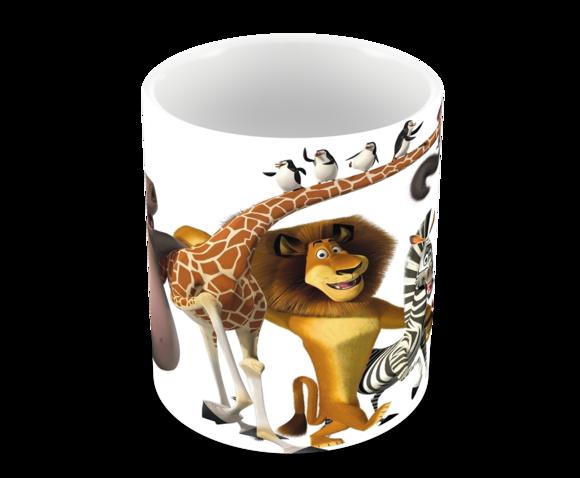 Caneca Polímero Madagascar Personalizada