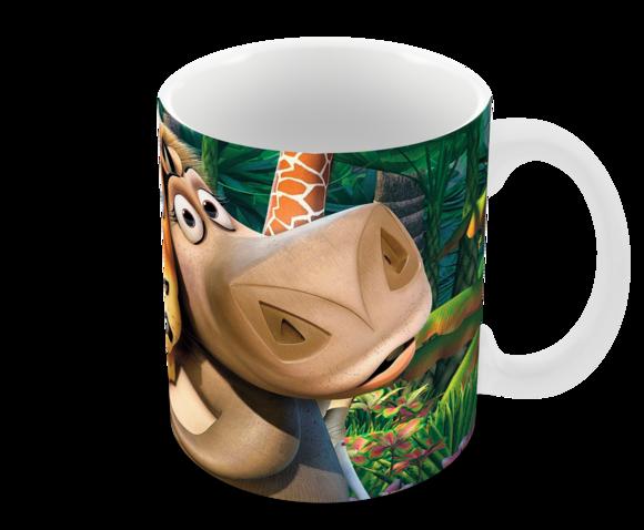 Caneca Polímero Madagascar Personalizada