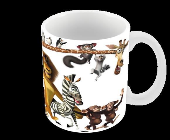 Caneca Polímero Madagascar Personalizada