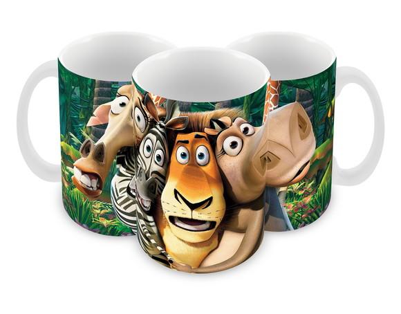 Caneca Polímero Madagascar Personalizada