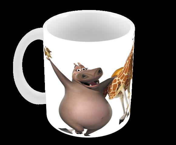 Caneca Polímero Madagascar Personalizada