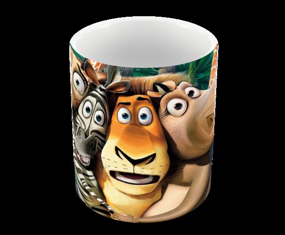 Caneca Polímero Madagascar Personalizada