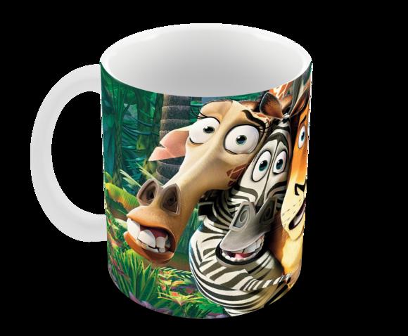 Caneca Polímero Madagascar Personalizada