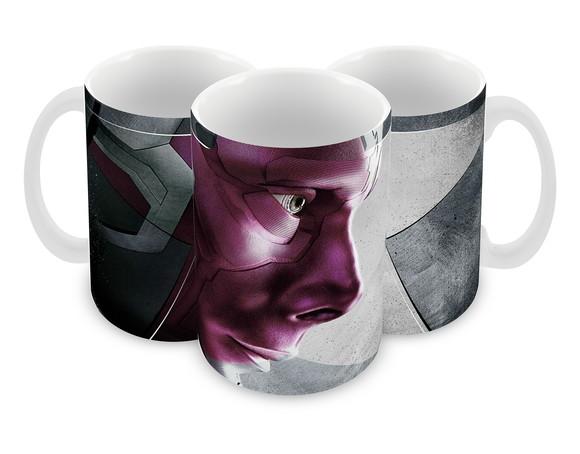 Caneca Polímero Marvel Visão Personalizada