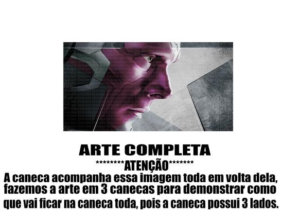 Caneca Polímero Marvel Visão Personalizada