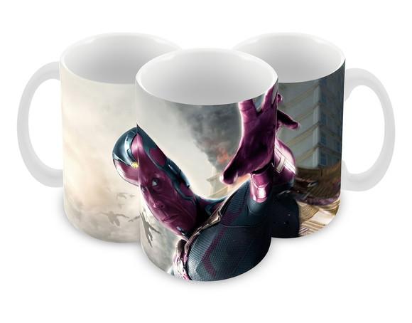 Caneca Polímero Marvel Visão Personalizada
