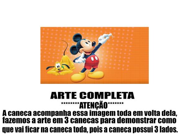 Caneca Polímero Mickey Mouse Personalizada