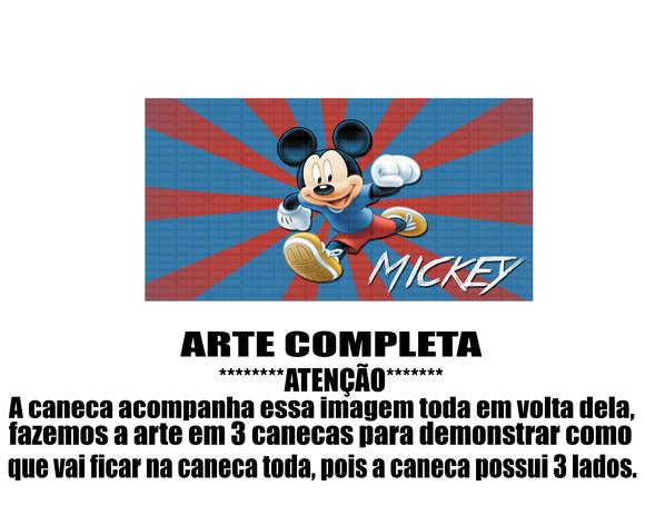 Caneca Polímero Mickey Mouse Personalizada