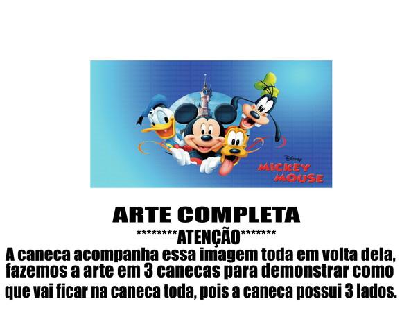 Caneca Polímero Mickey Mouse Personalizada