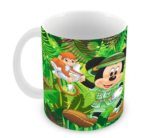 Caneca Polímero Mickey na Selva Personalizada