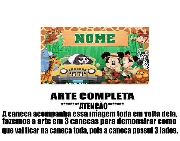 Caneca Polímero Mickey na Selva Personalizada