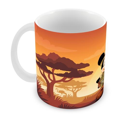 Caneca Polímero Mickey na Selva Personalizada