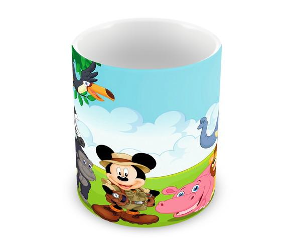 Caneca Polímero Mickey na Selva Personalizada