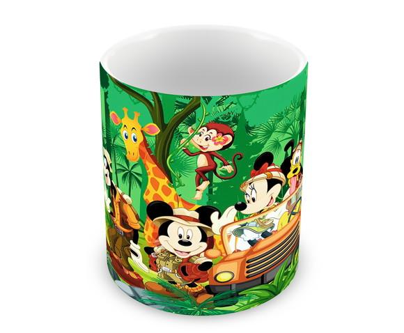 Caneca Polímero Mickey na Selva Personalizada