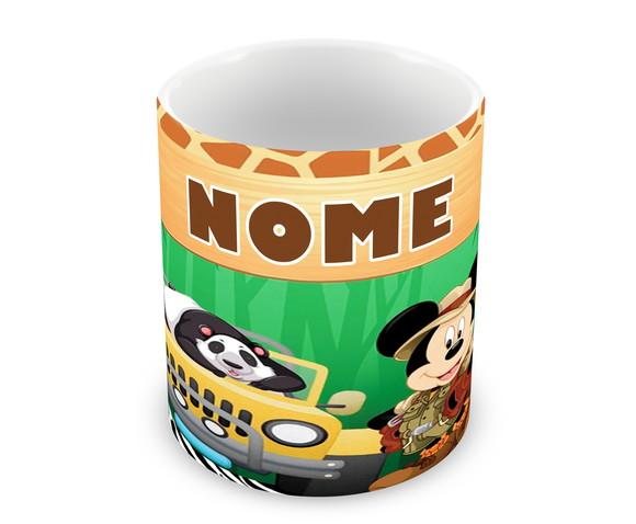 Caneca Polímero Mickey na Selva Personalizada